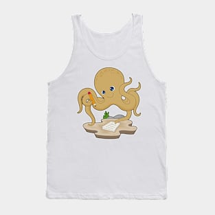 Octopus Pupil Pencil Paper Tank Top